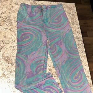 Vintage Retro Swirl Print Ozzy Jeans